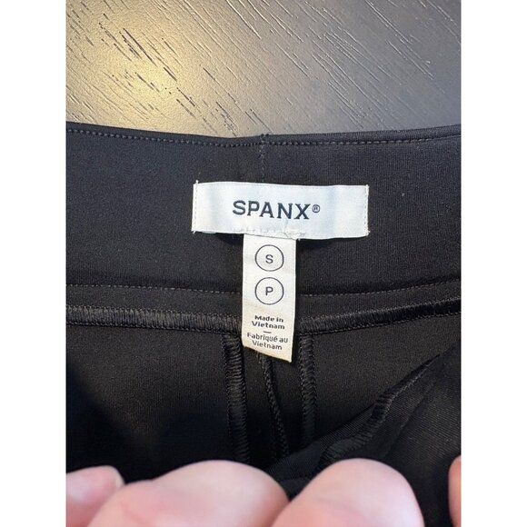 SPANX Kick Flare the Perfect Pants High-Rise Black Ponte Shaping Pull-On Small - Picture 11 of 14